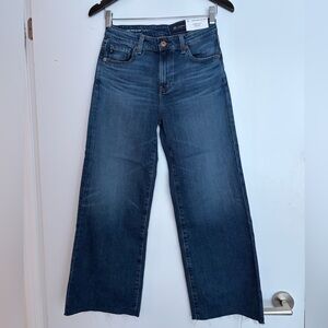 AG Adriano Goldschmied Saige wide leg crop jeans
